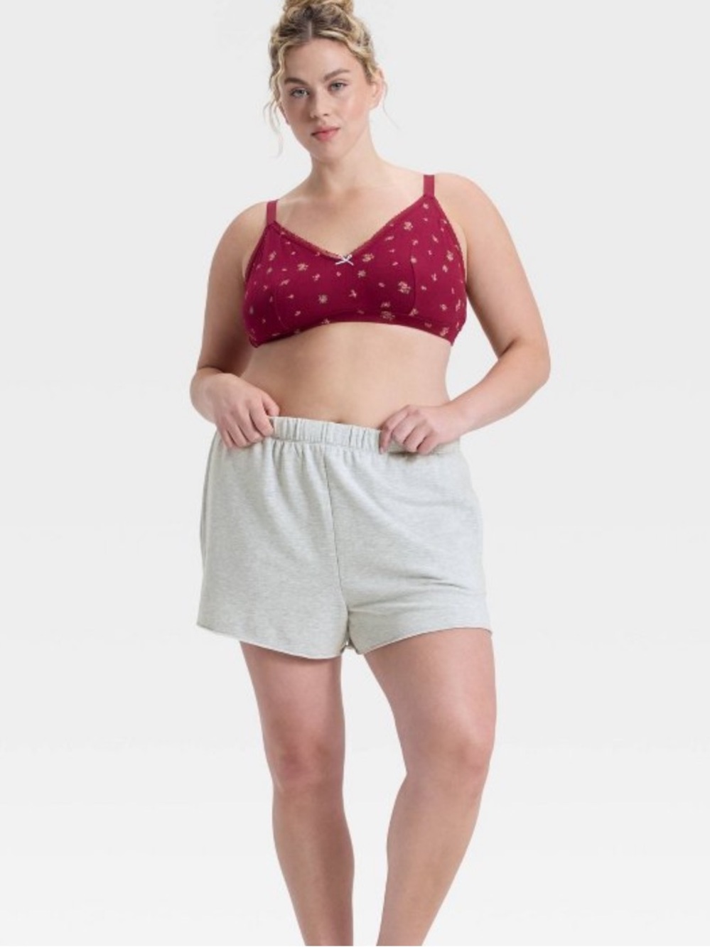 Wild Fable French Terry Fleece Heather Grey Shorts NWT